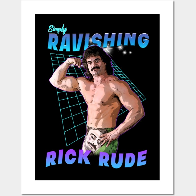 retro rick rude Wall Art by RetroVania